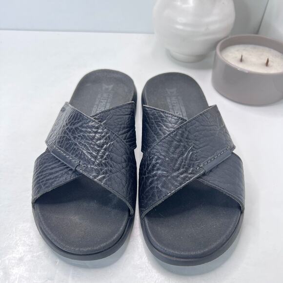 Mephisto Conrad Leather Crossover Straps Sandals Men's 8/EU42 Comfort Light Wear - Picture 5 of 9